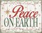 Peace On Earth Woodgrain Sign Poster Print by Jen Killeen - Item # VARPDXRB12193JK